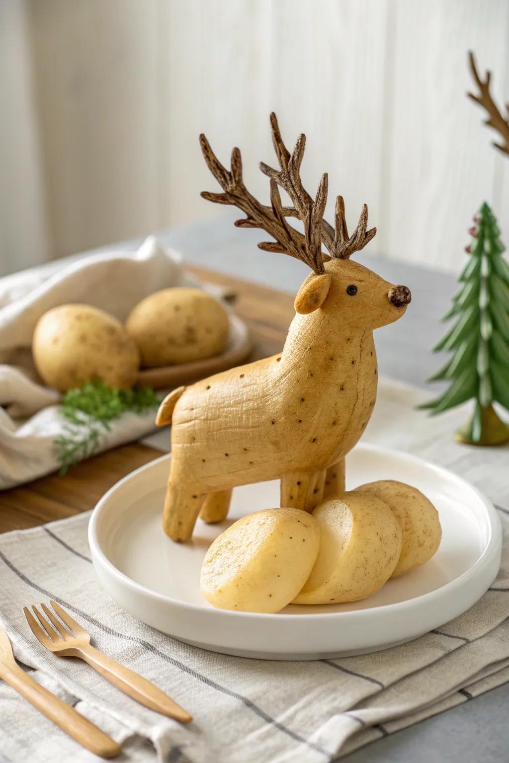 Elevate your potato art with charming 3D sculptures – where simplicity meets creativity!