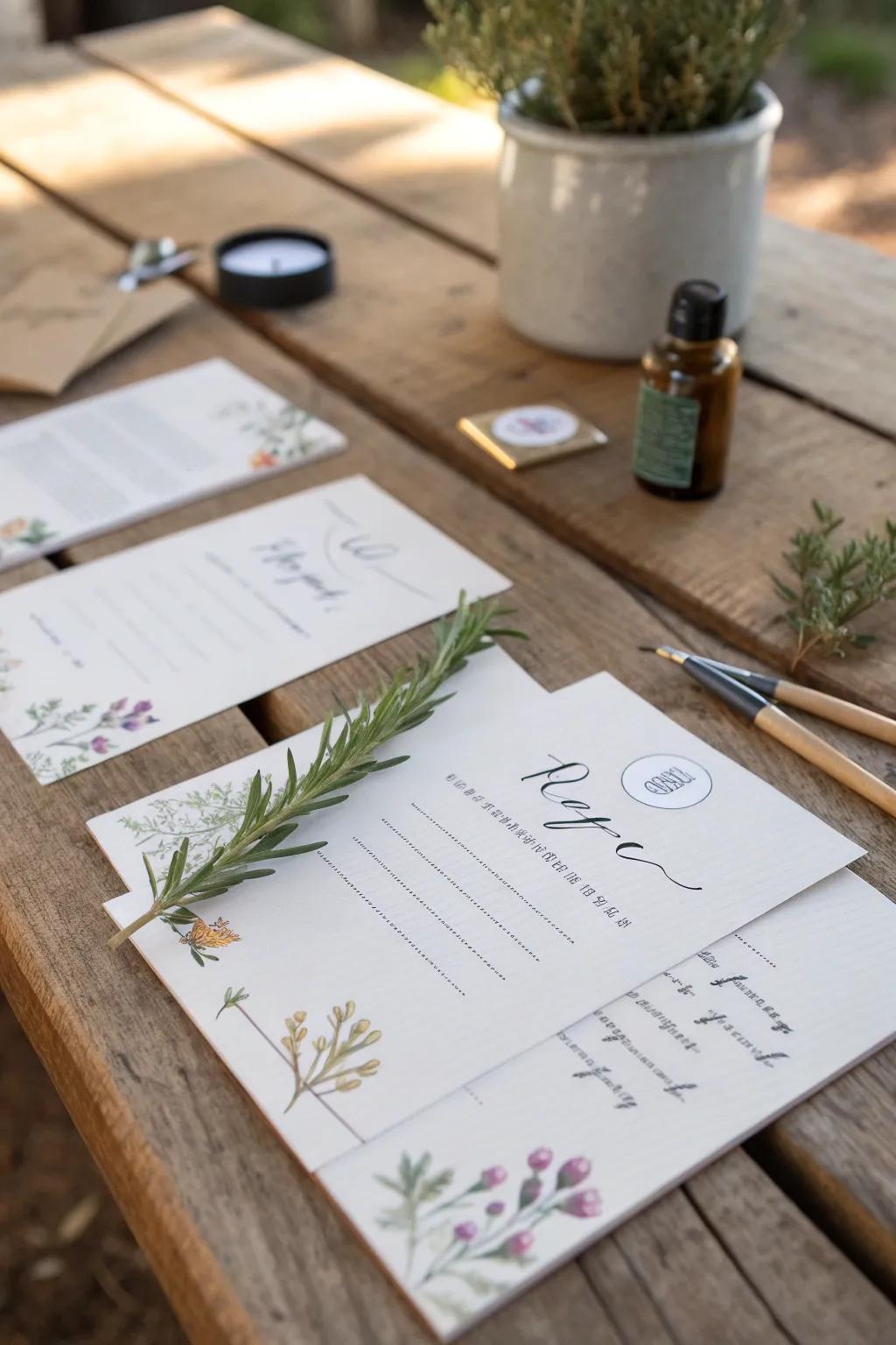 Elevate your gift-giving with personalized recipe cards that blend Scandinavian simplicity and boho charm.