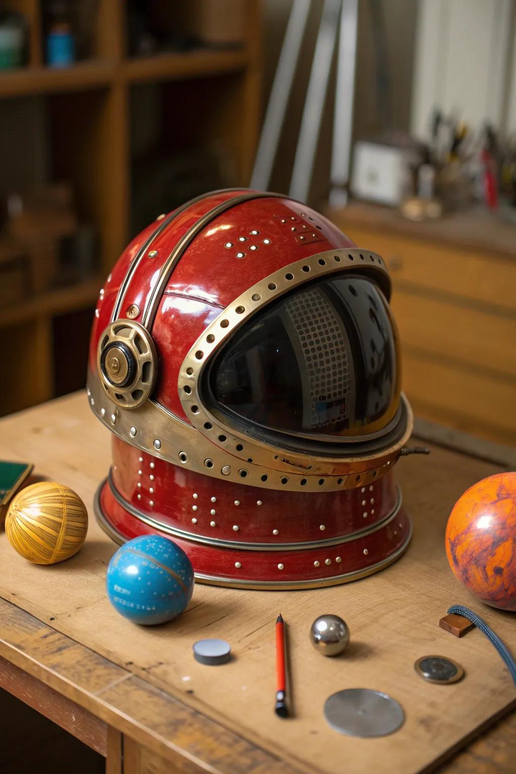 Blast off into creativity with this stellar DIY space helmet!