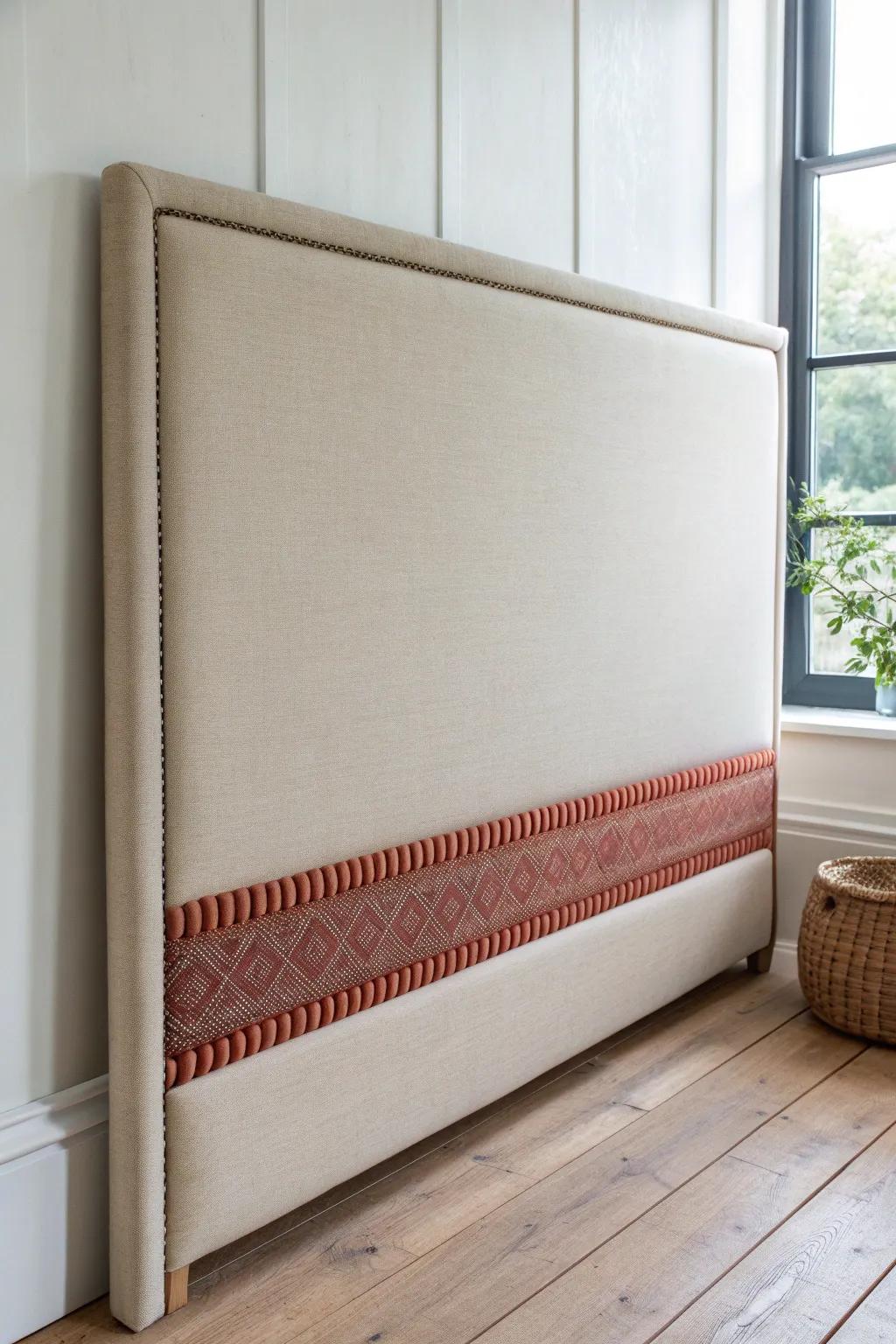 A budget DIY upholstered headboard that makes a small guest room feel finished—fast.