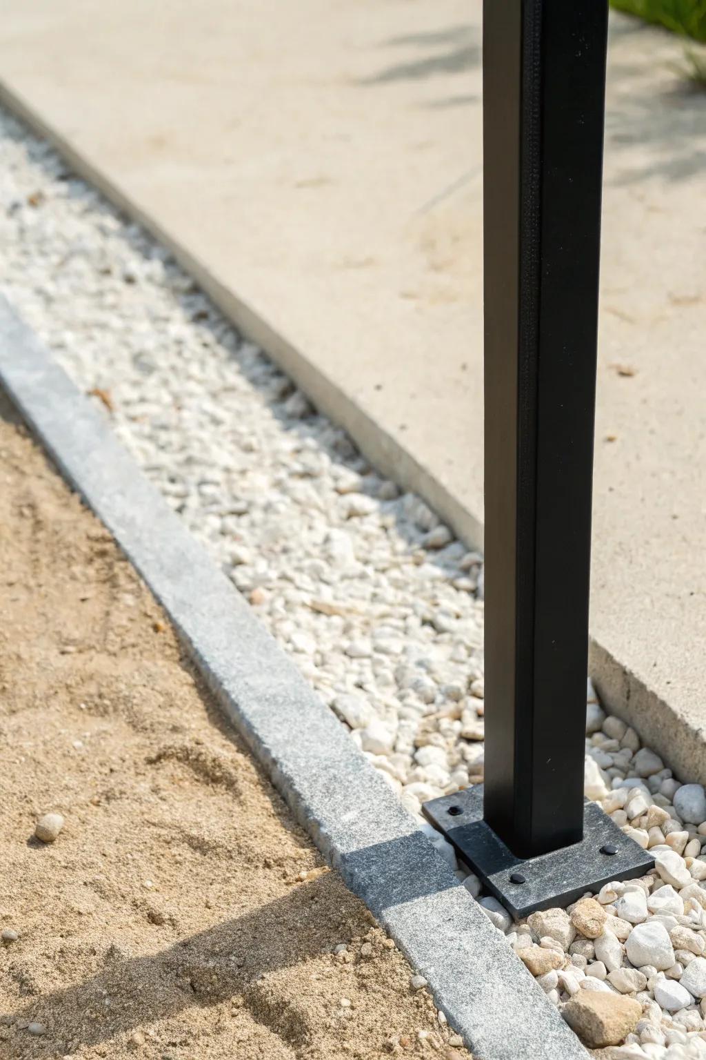 Crisp black edging creates an instant “styled” look—perfect for tiny landscapes.