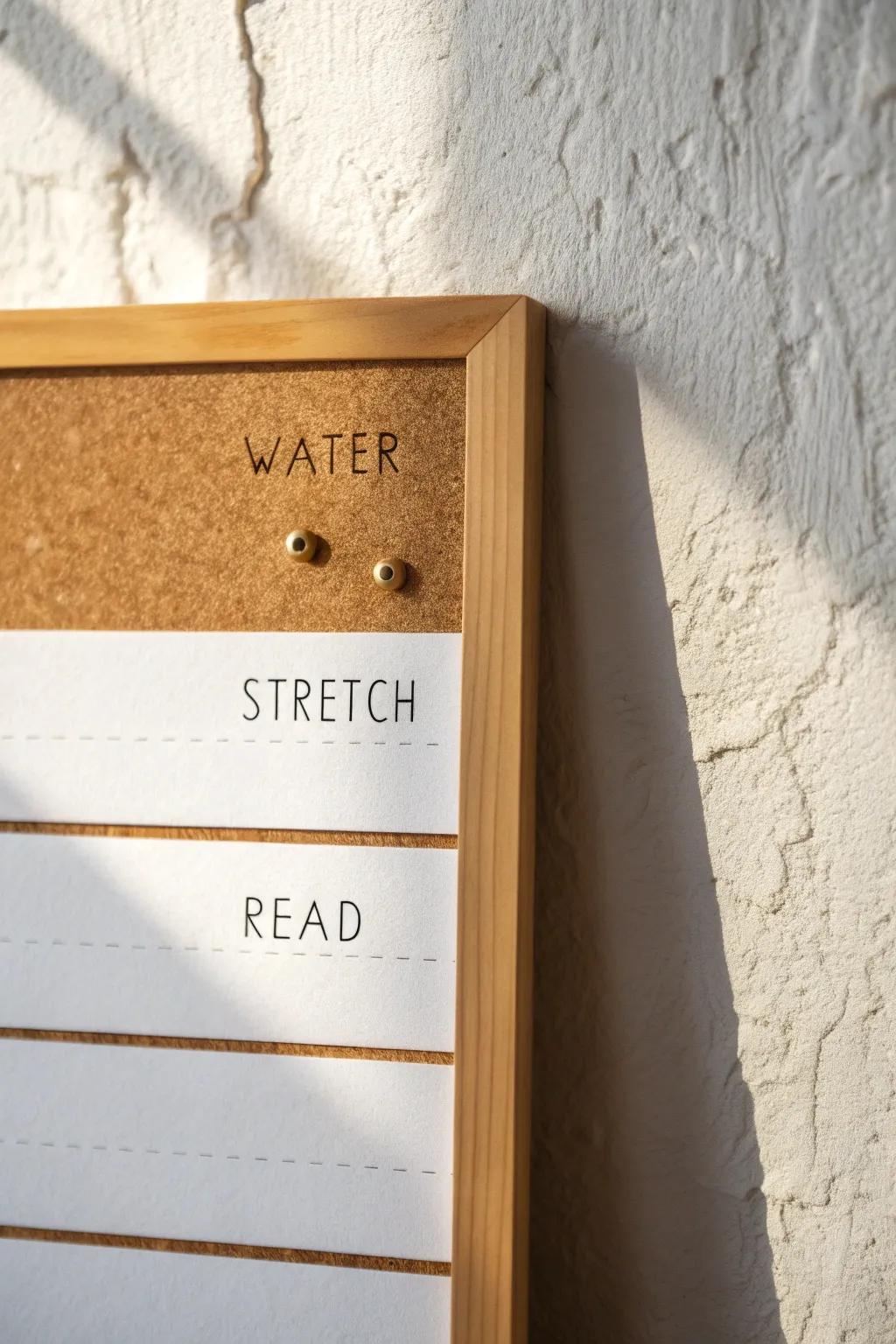 A minimalist habit tracker that makes daily wins visible—one satisfying pushpin at a time.
