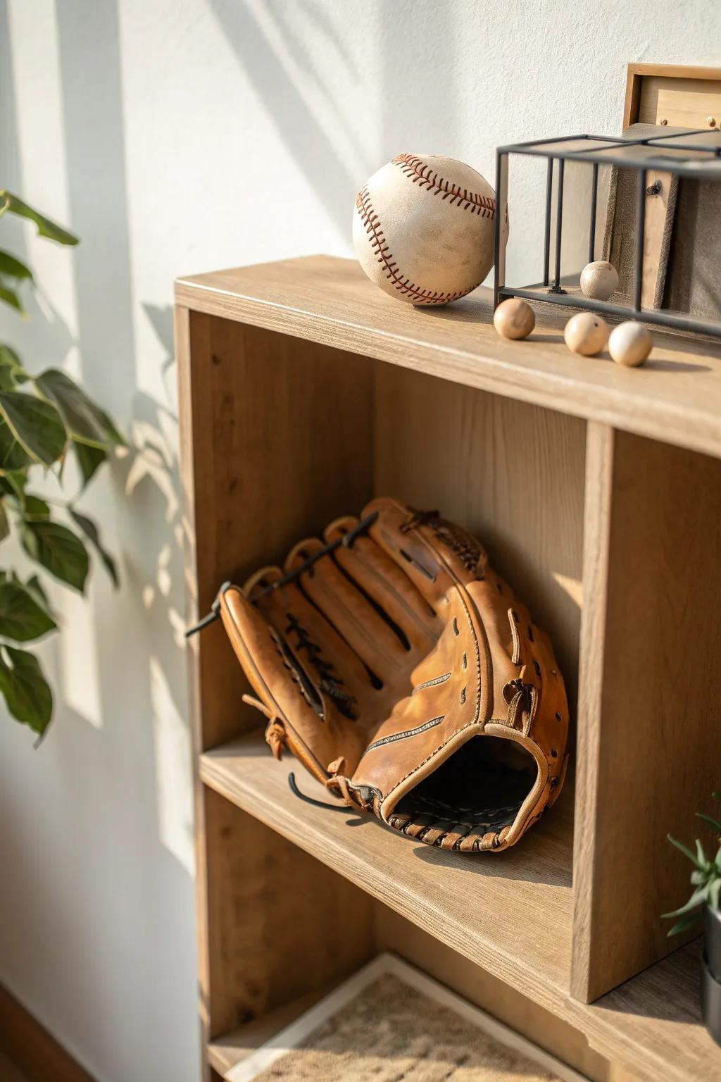 An airy open cubby keeps your glove shaped, fresh-smelling, and always game-ready.