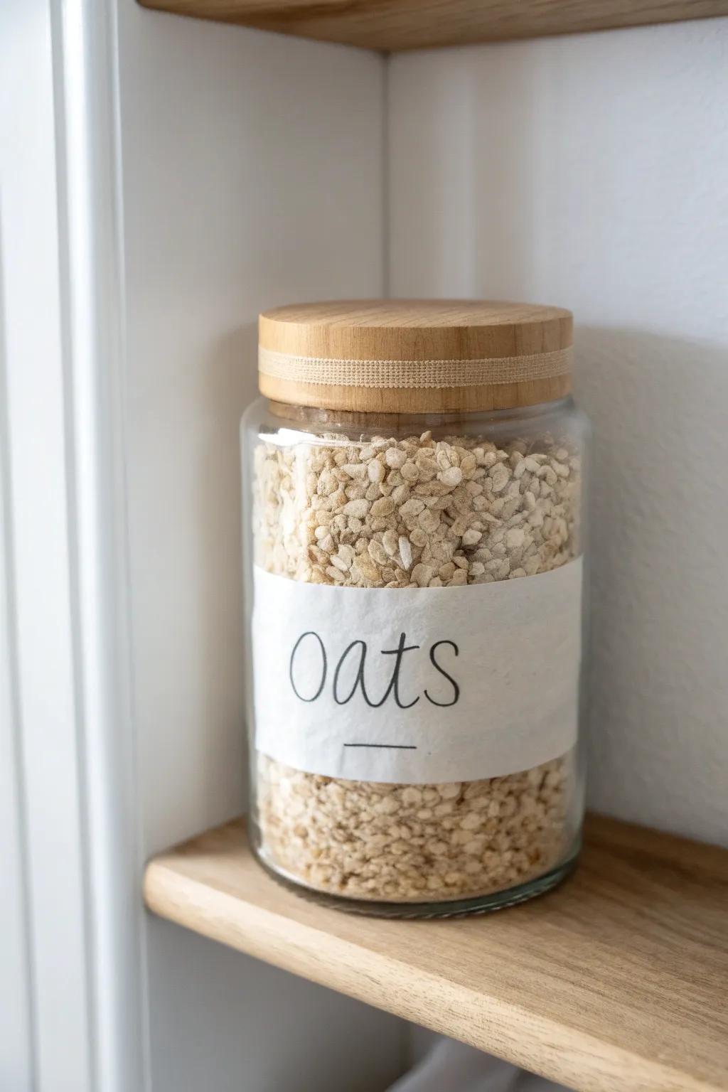 A simple label turns one jar into a system—everything goes back where it belongs.