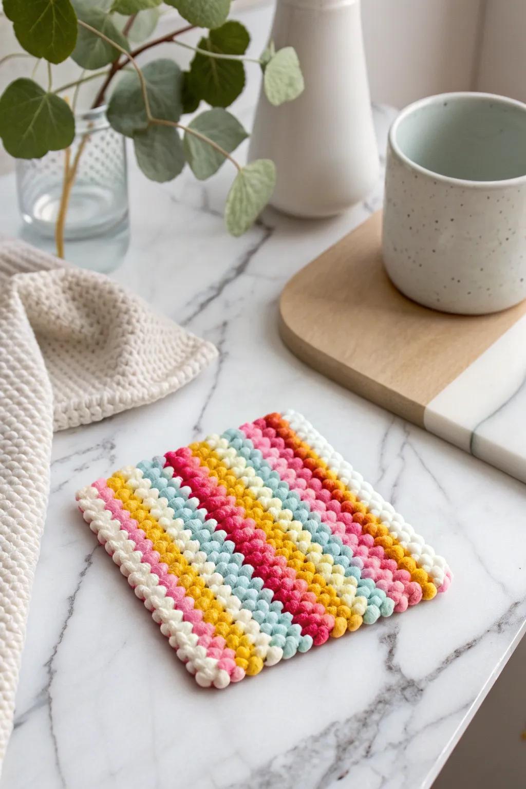 Elevate your table decor with a pop of vibrant color and minimalist charm. #CraftedBeauty #ScandiBoho