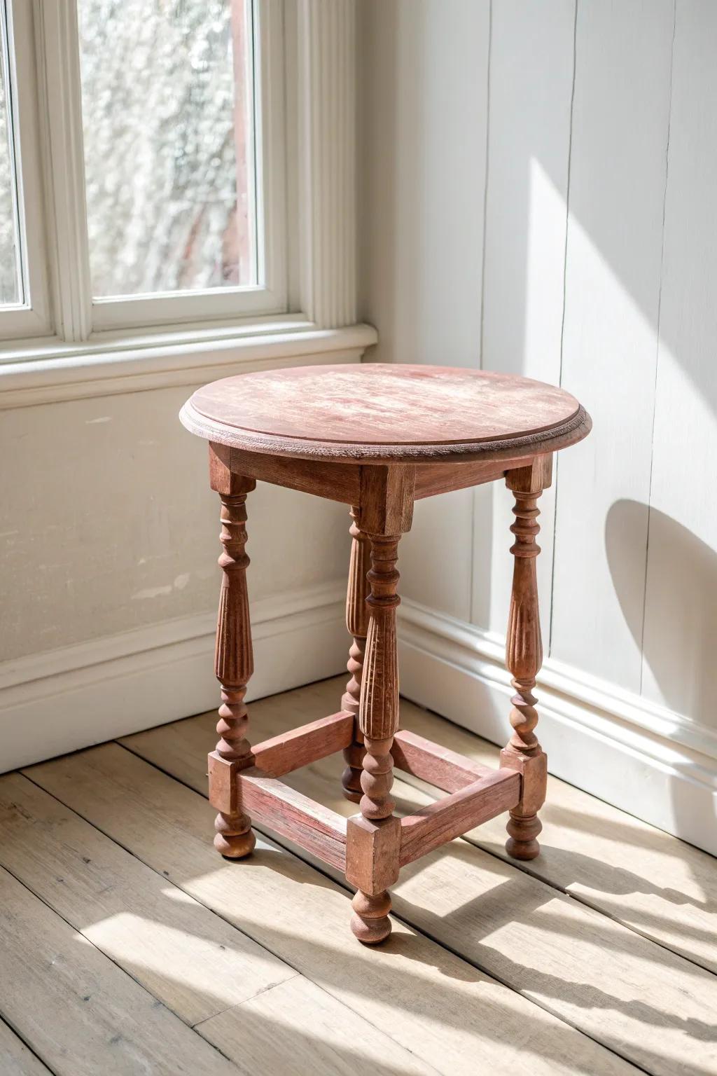 Give a tired side table new life with leftover paint—an easy afternoon budget makeover.