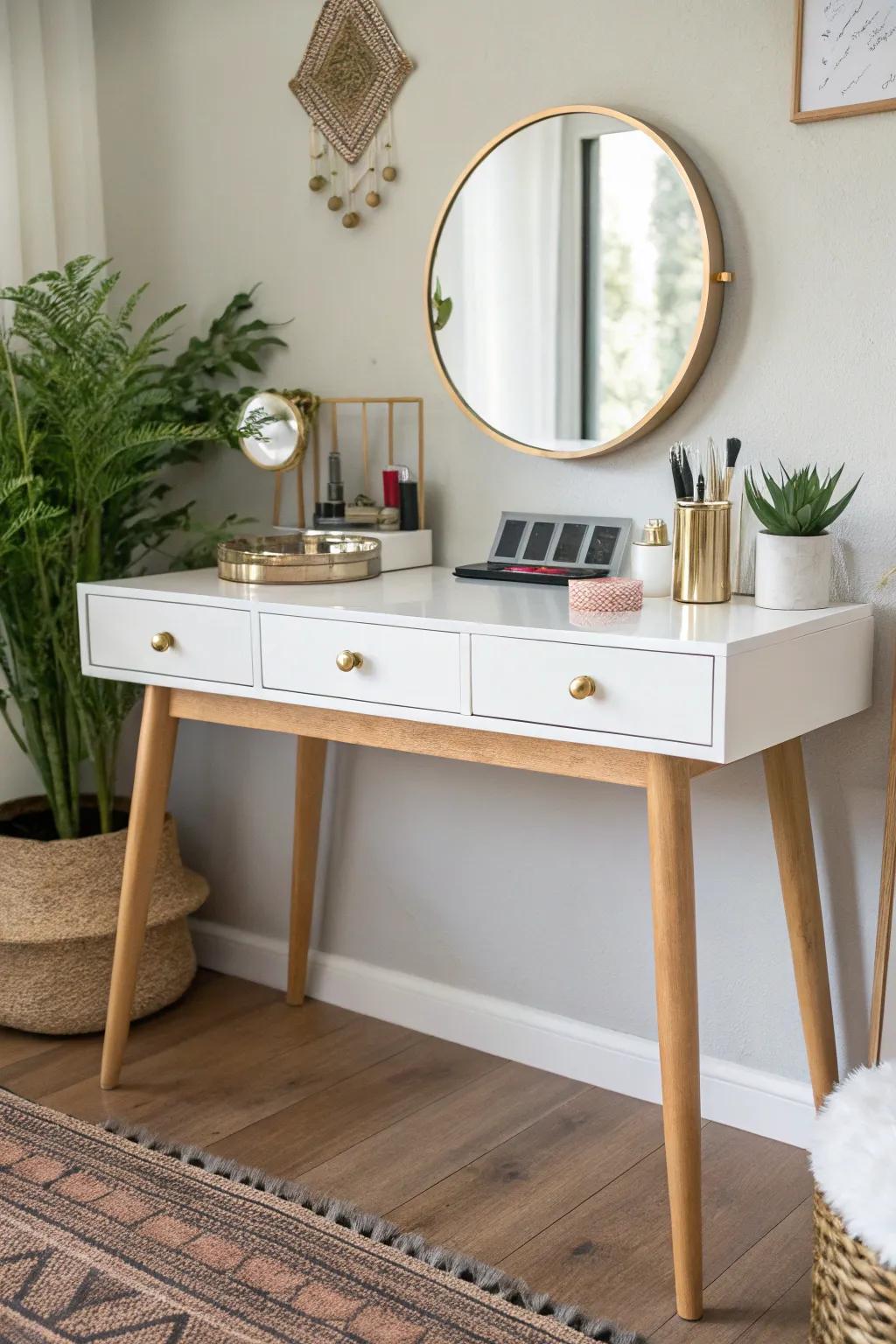 Transform your space with a stunning IKEA hack vanity that blends Scandinavian minimalism with boho charm. 🌿✨