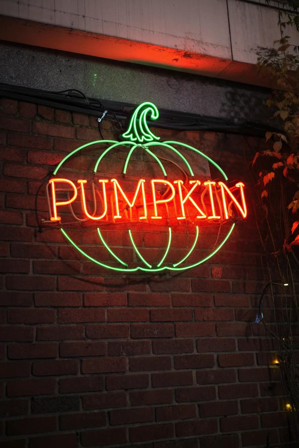 Illuminate your holidays with a DIY neon pumpkin sign that stands out in style.