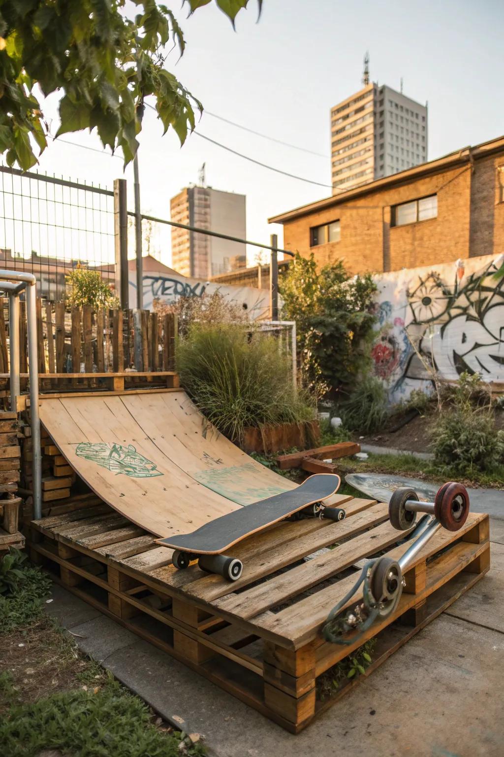 Transform thrift finds into your budget-friendly skatepark paradise! 🛹 #DIYSkatepark #Upcycle