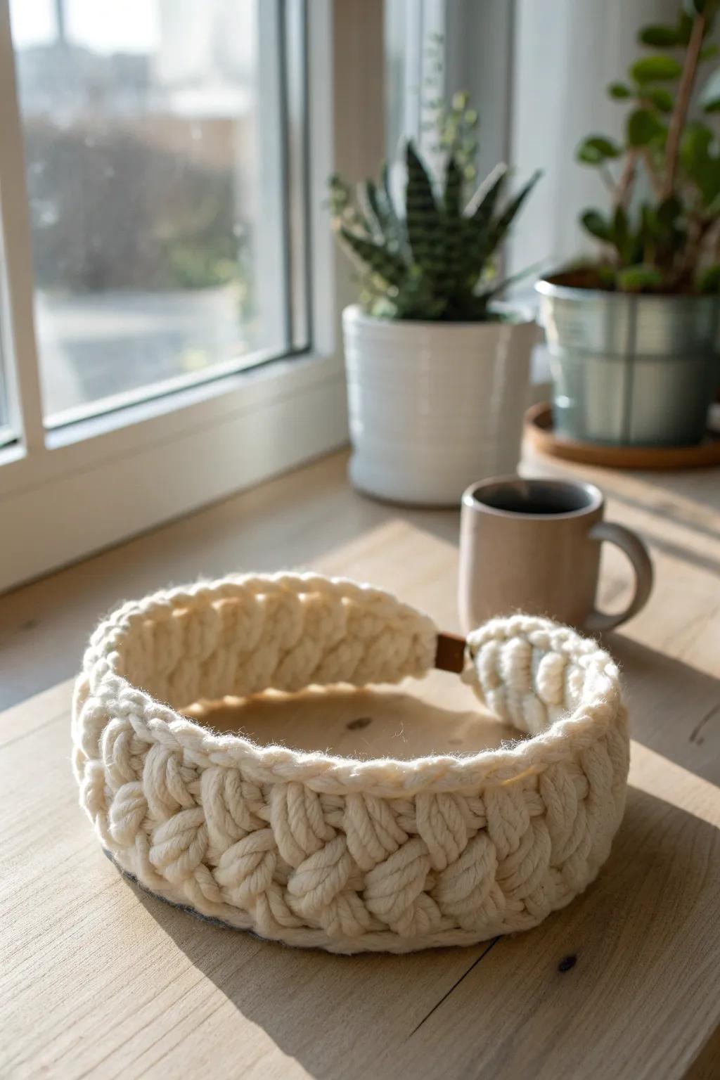 Embrace cozy elegance with this handmade thick headband, perfect for adding warmth and style to any day.