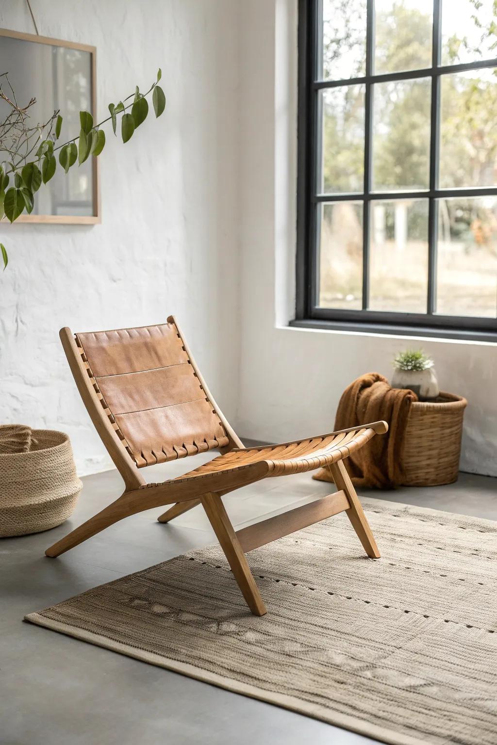 Low-profile seating keeps sightlines open—instant breathing room for a studio.