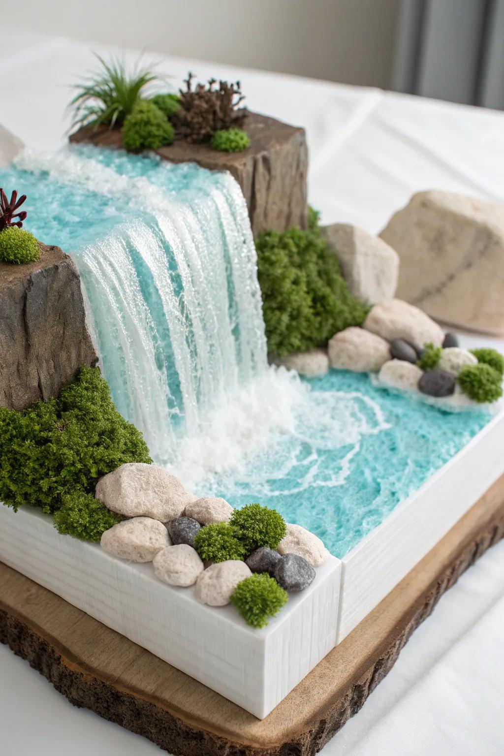 Immerse yourself in the serene beauty of Niagara Falls with a touch of minimalist elegance.