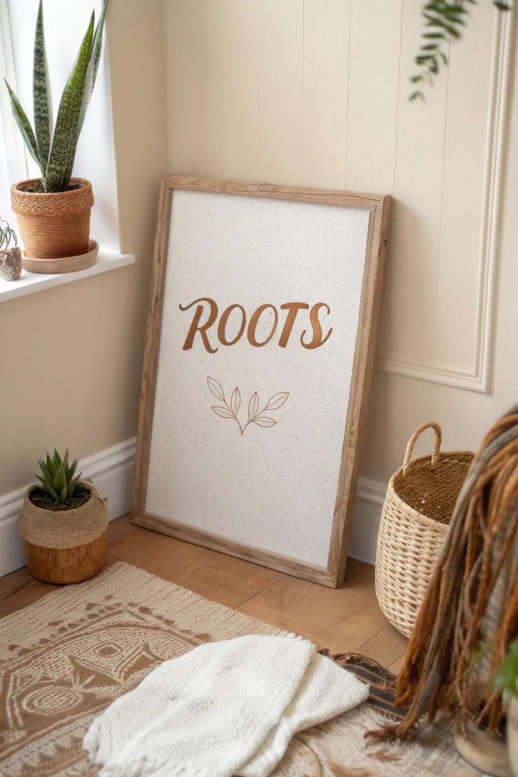 Embrace your origins with a touch of minimalist elegance. #StayGrounded