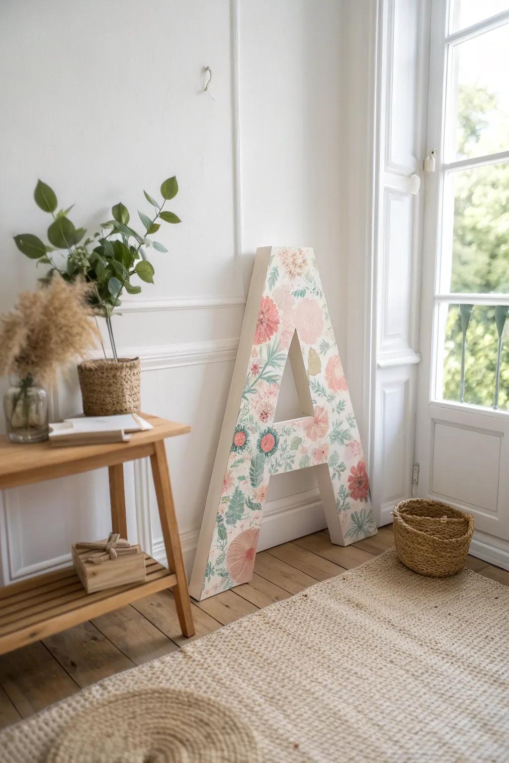 Embrace simplicity and style with this DIY Monogram Magic for a personal touch to your space.