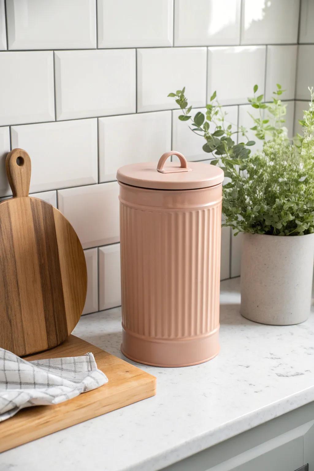 Transform clutter into charm with this chic coffee can bag dispenser. #MinimalistMagic