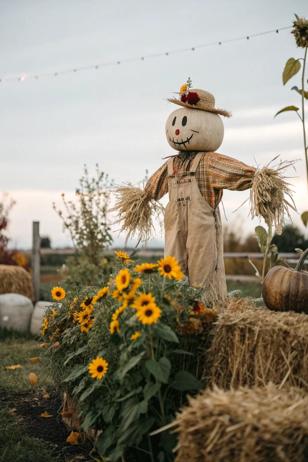 Transform your garden into an autumn retreat with a touch of minimalist charm. 🍂🌻