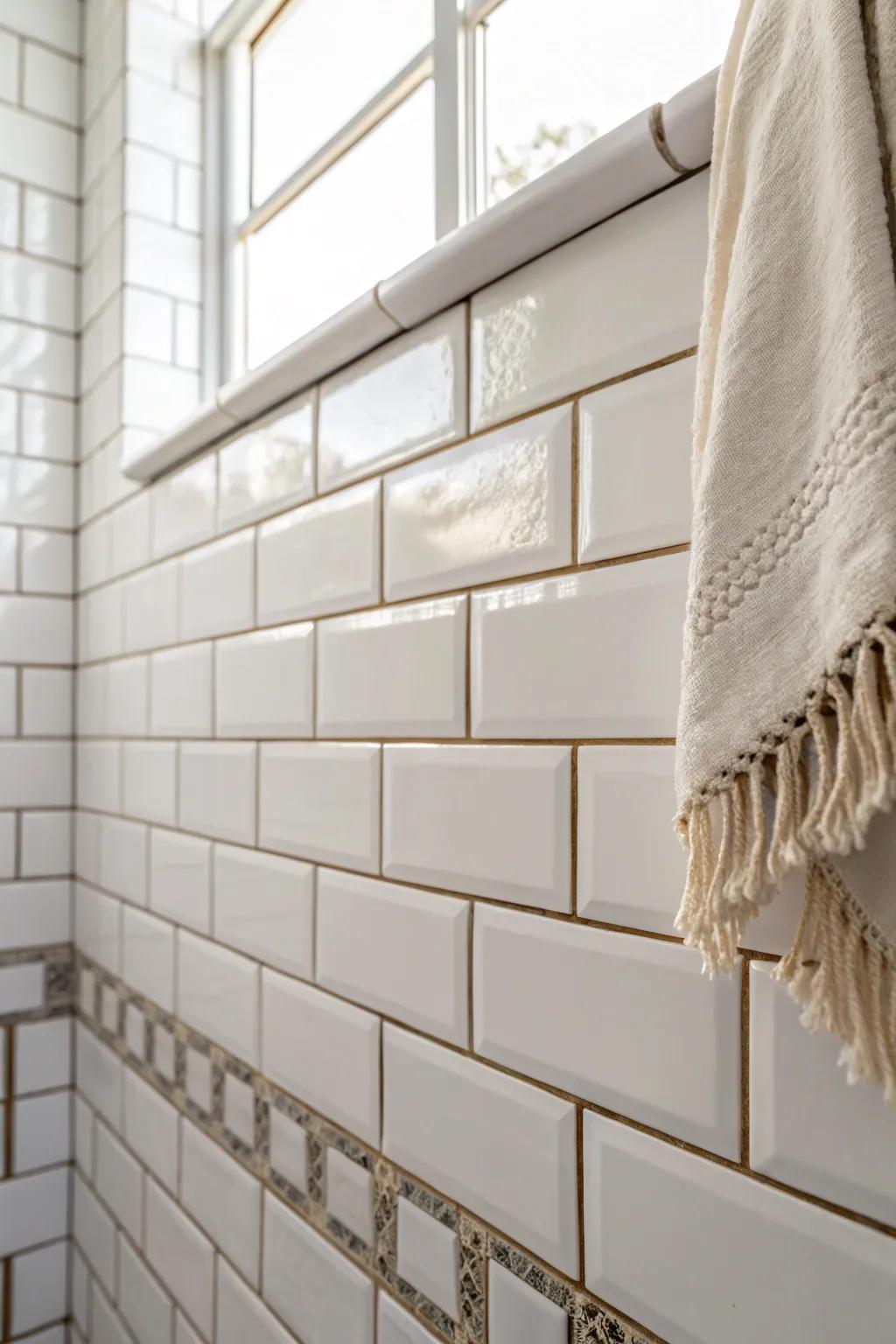 White subway tile: the bright, calming Scandi cheat code that makes small bathrooms breathe.