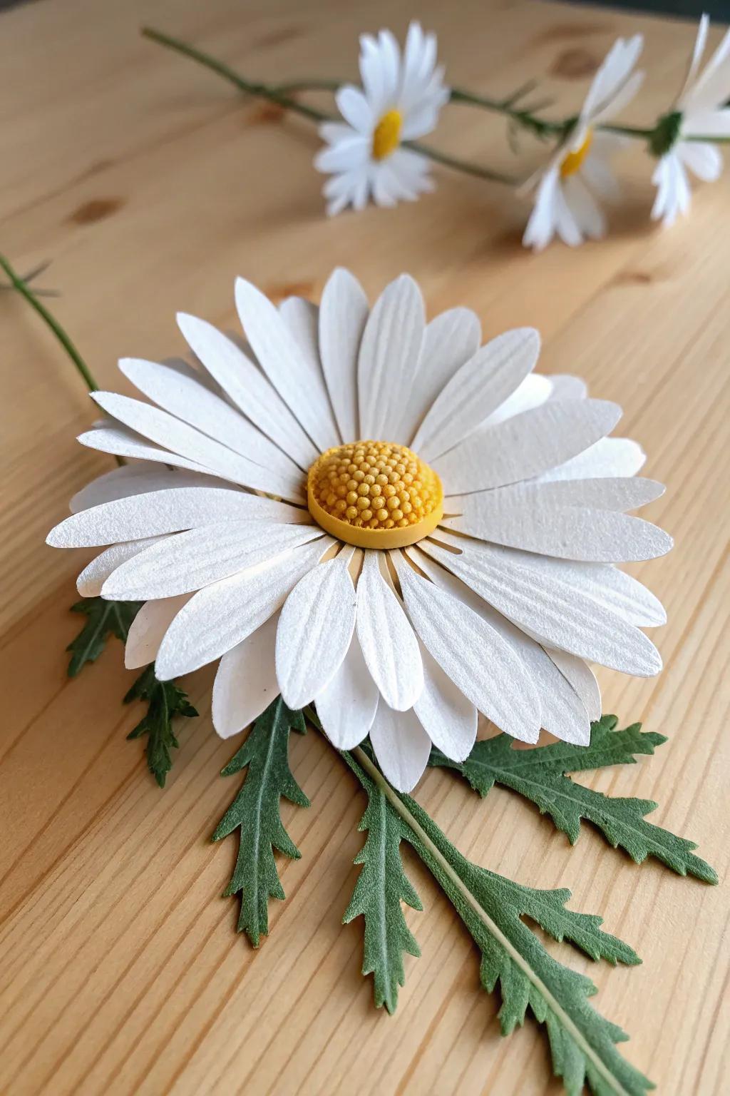 Transform cardboard into charming daisies—where creativity meets sustainability.