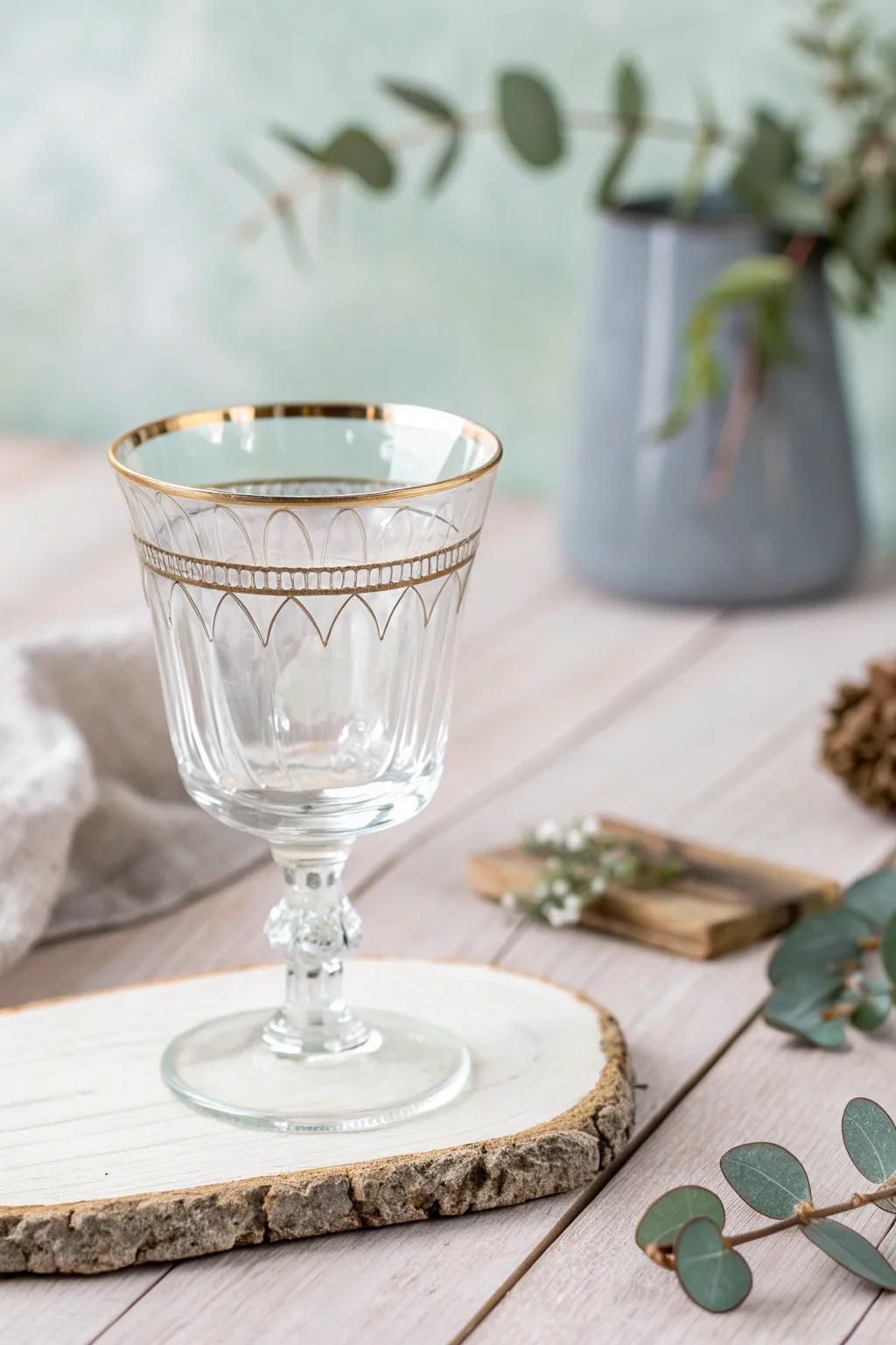Elevate your drinkware with a touch of elegance—discover the beauty of metallic accents.