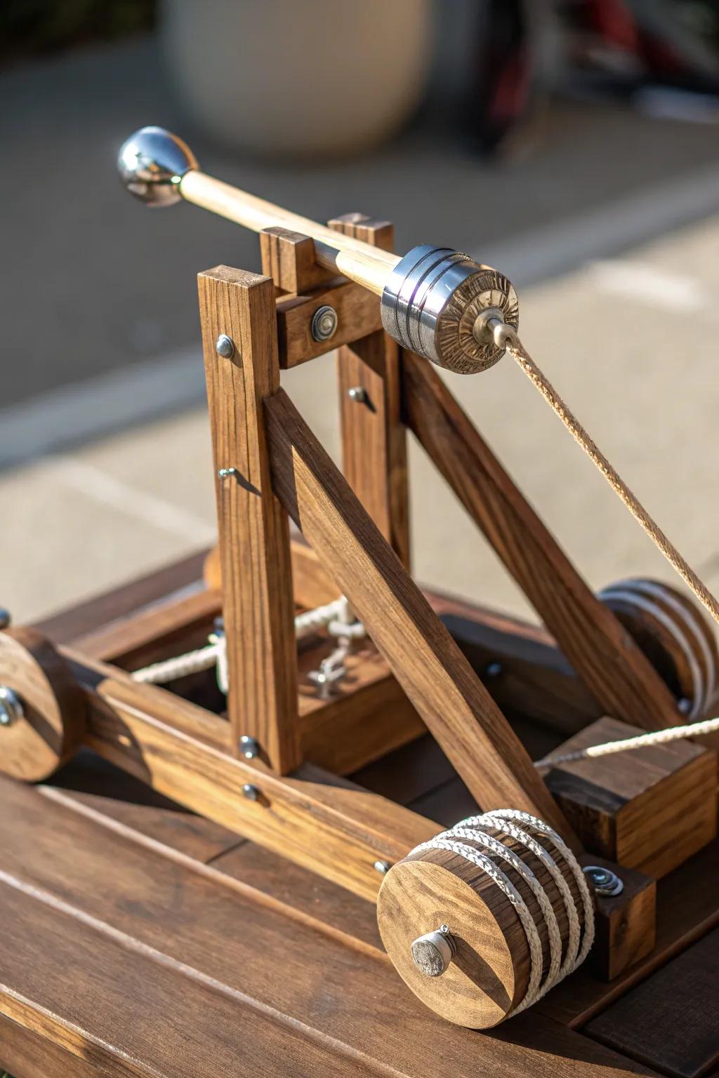 Launch in Style: Elevate your marshmallow games with this meticulously crafted catapult, where a simple bottle cap makes all the difference!