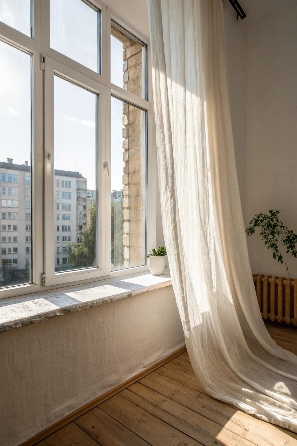 Let sunlight be the statement—keep windows clear and watch your space glow bigger.