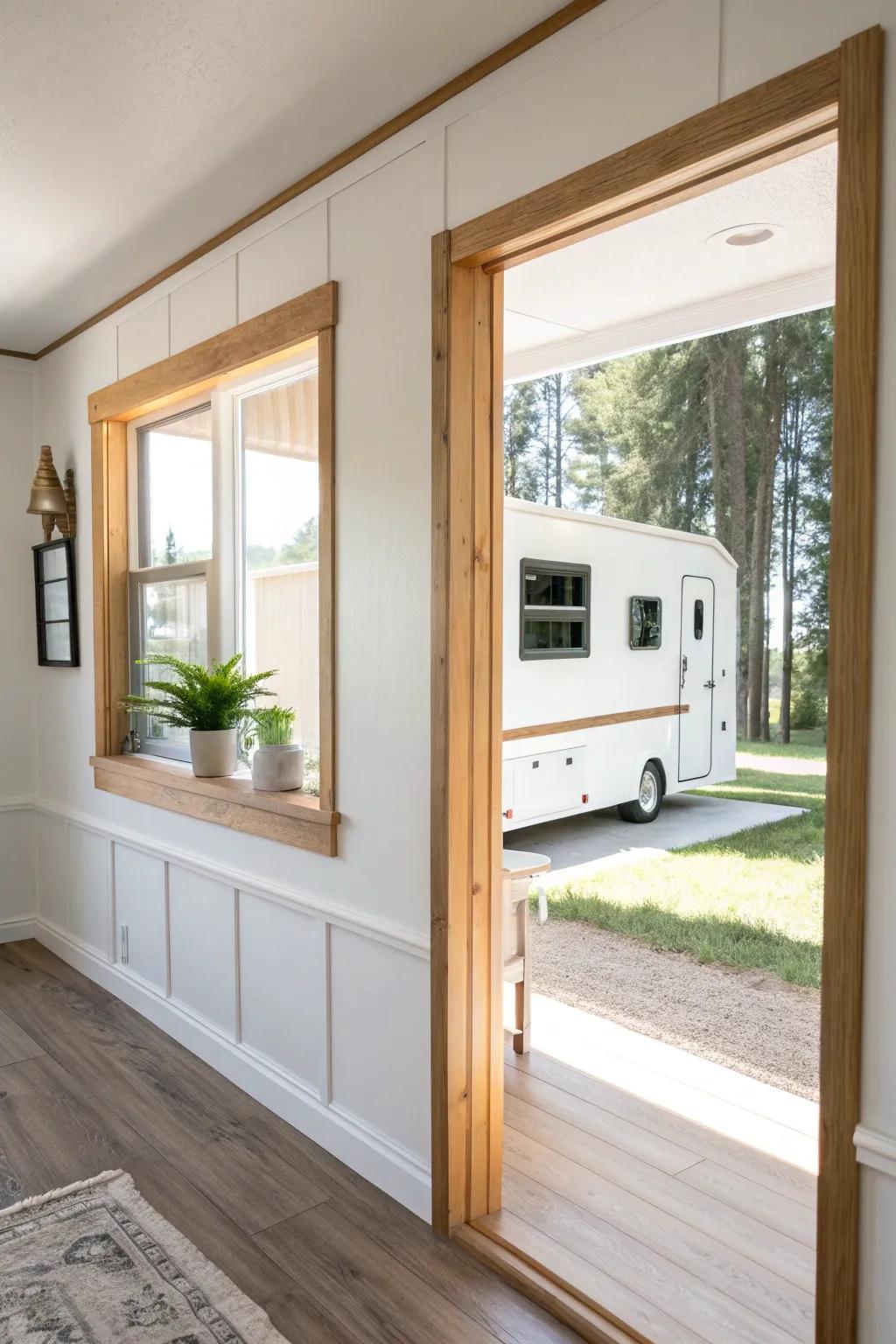 A simple pass-through turns a hallway kitchen into an airy, open-concept great room.