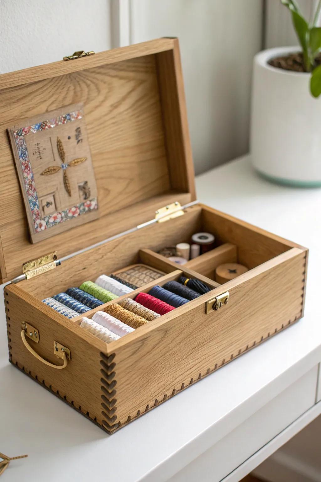 Elevate your needlepoint storage with Scandinavian simplicity and boho charm.