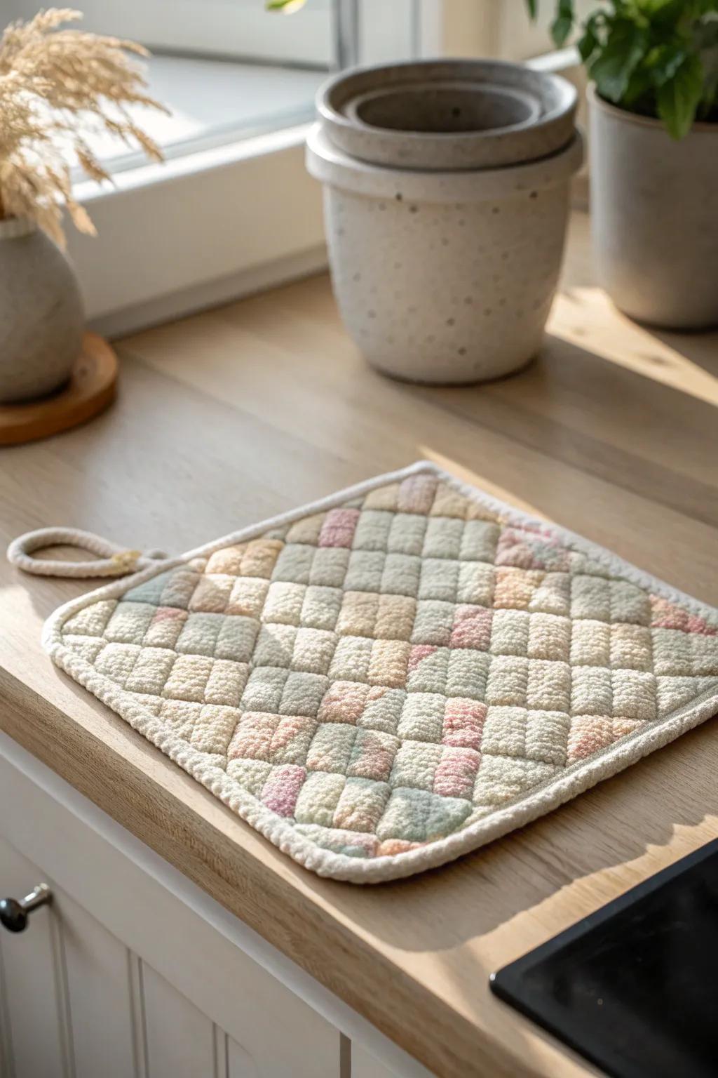 Elevate your kitchen with eco-friendly elegance: Discover beautifully crafted pot holders made from organic materials.