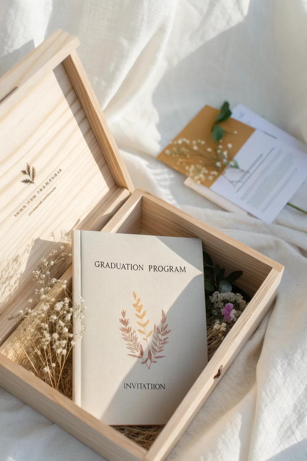 Preserve your graduation memories with elegance and simplicity.