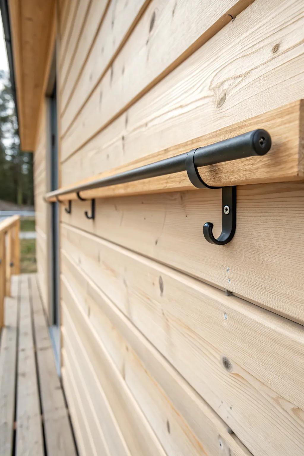 A movable cleat wall lets you rearrange shed hooks anytime—custom storage without commitment.