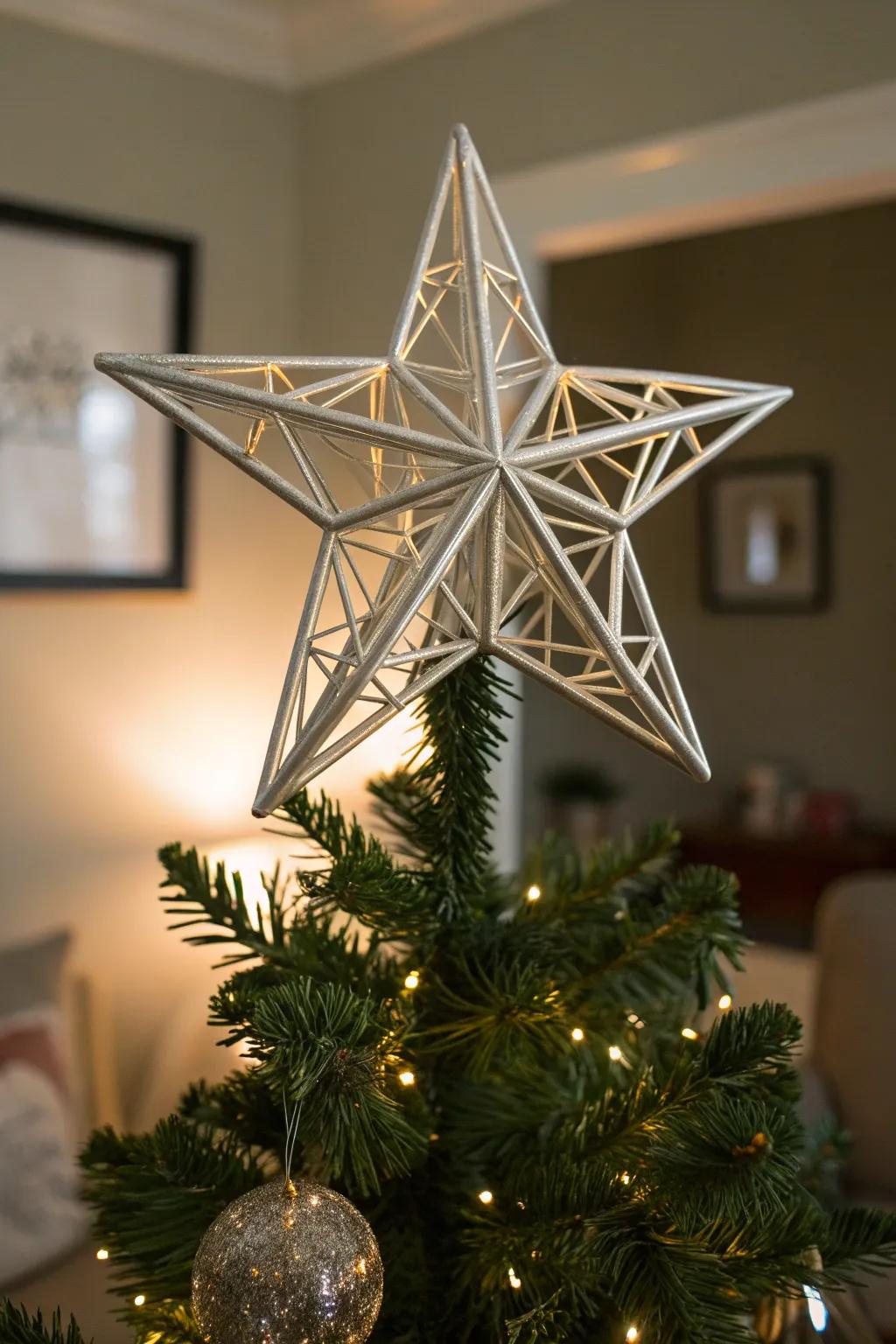 Illuminate your holiday with this exquisite 3D-printed star tree topper, a perfect blend of craftsmanship and modern elegance.