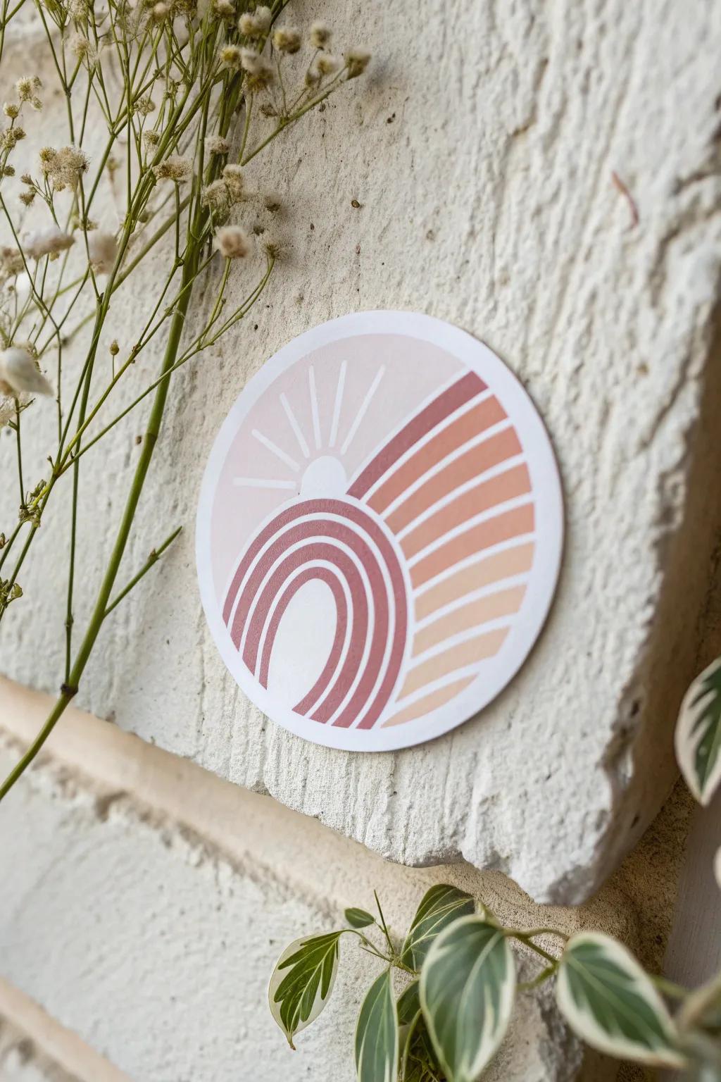 Elevate your space with a touch of minimalist charm! 🌈✨ #StickerStyle #ScandinavianDesign