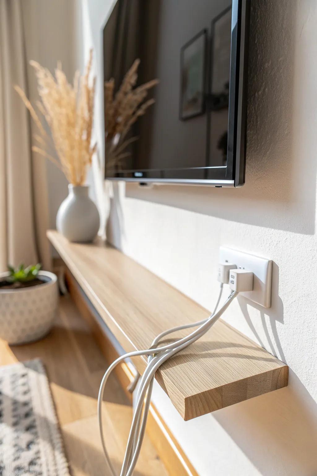 Make TV cords disappear with paintable wall channels—clean lines, renter-friendly polish.