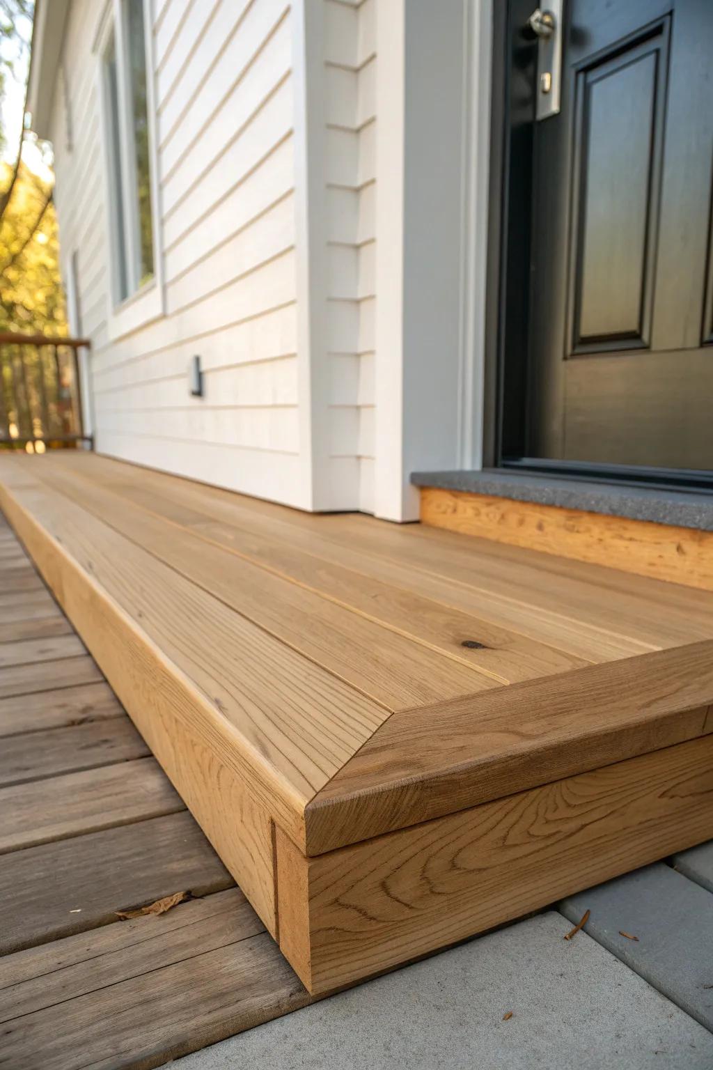 A widened corner landing pad adds a graceful pause point—no more tight-entry traffic jams.