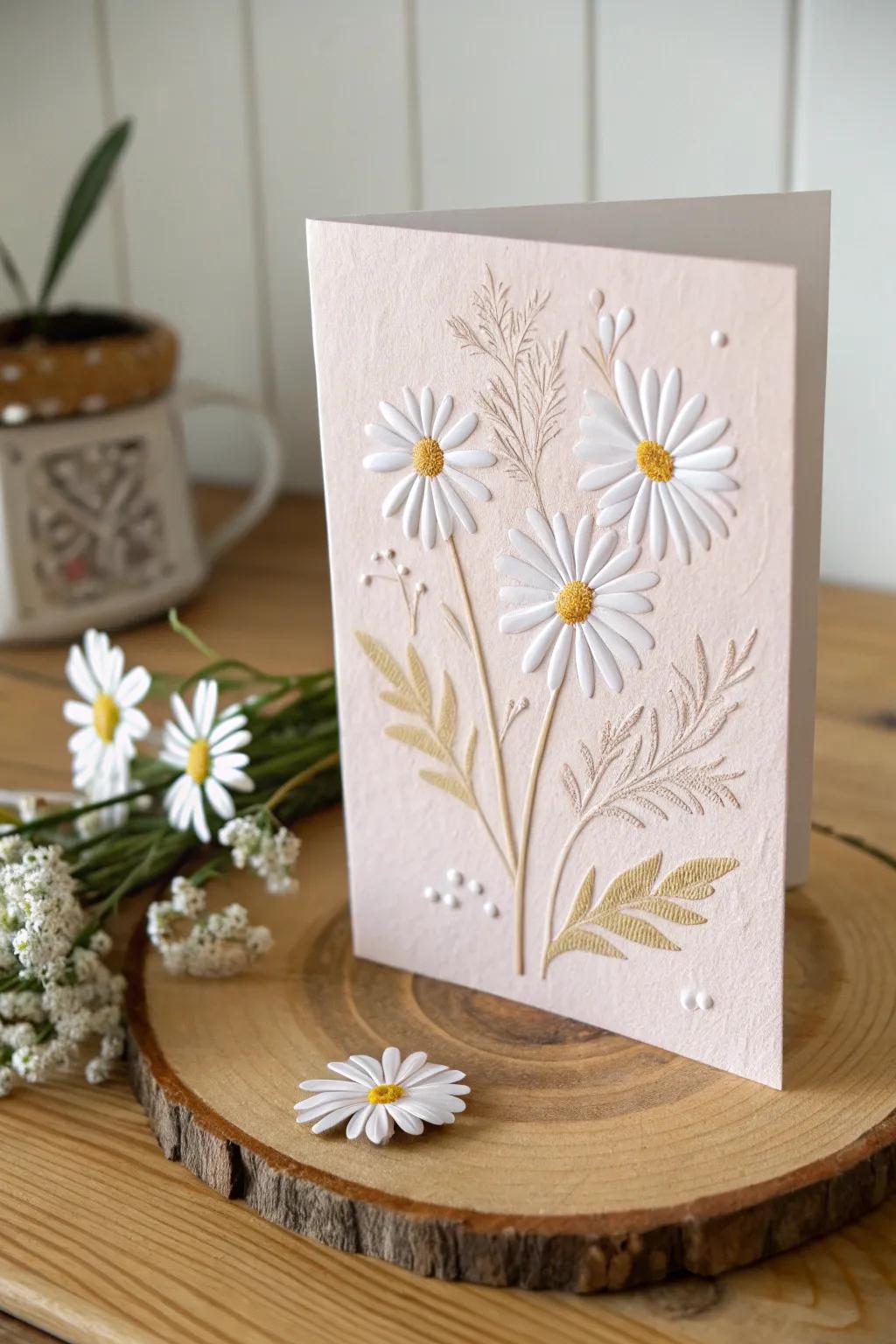 Share the joy of daisies with a handcrafted touch 🌼✨