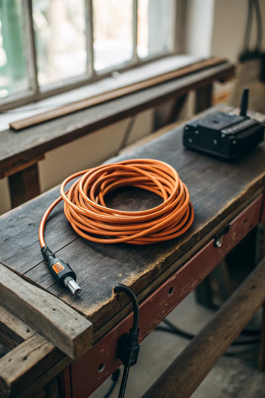 Master the art of cord organization with the over-under wrap technique.