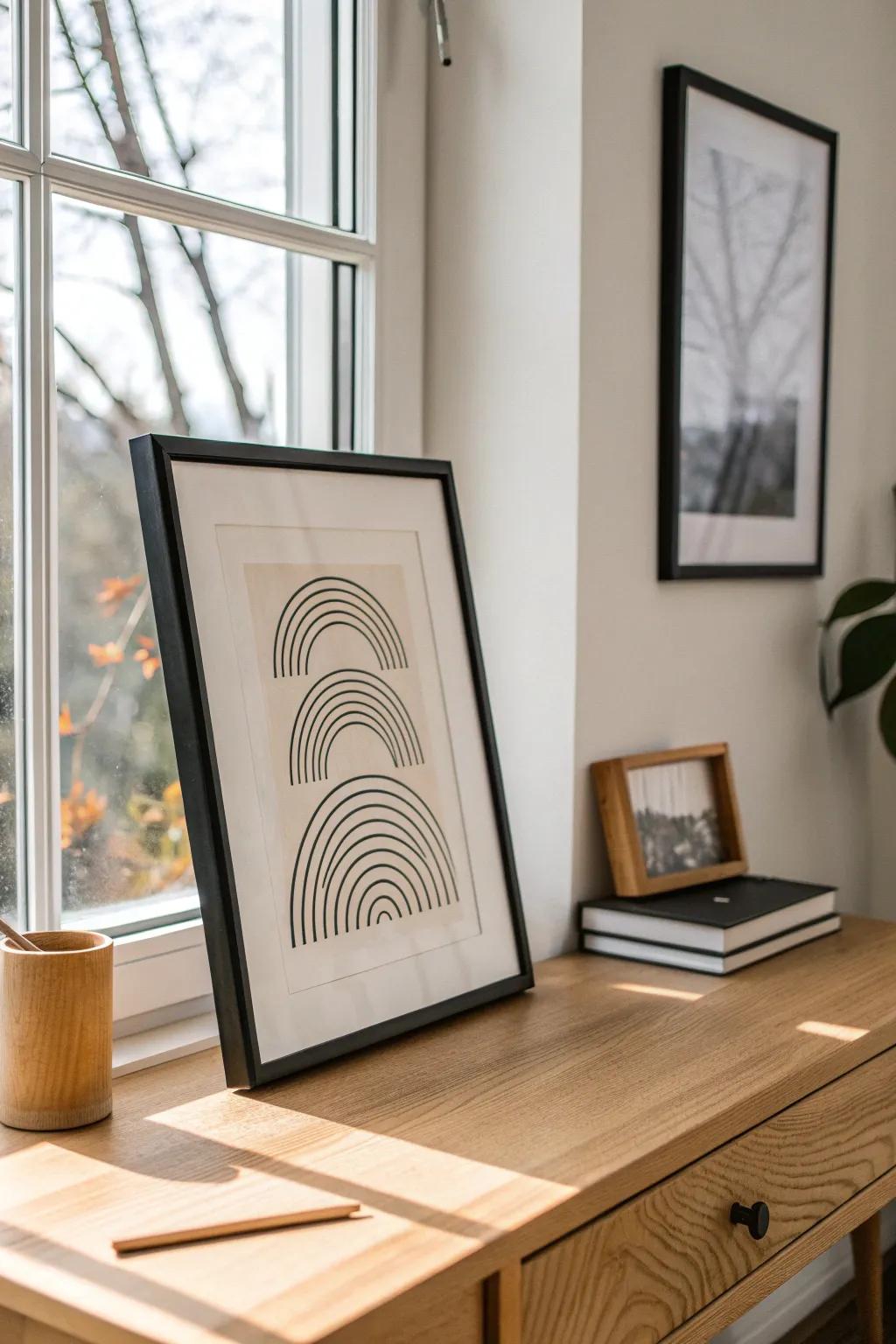 A cheap frame instantly makes a poster look polished—perfect for a small, budget man cave.