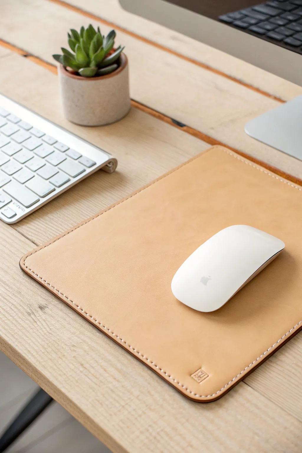 Embrace the elegance of simplicity with a minimalist mouse pad that speaks volumes through understated design.