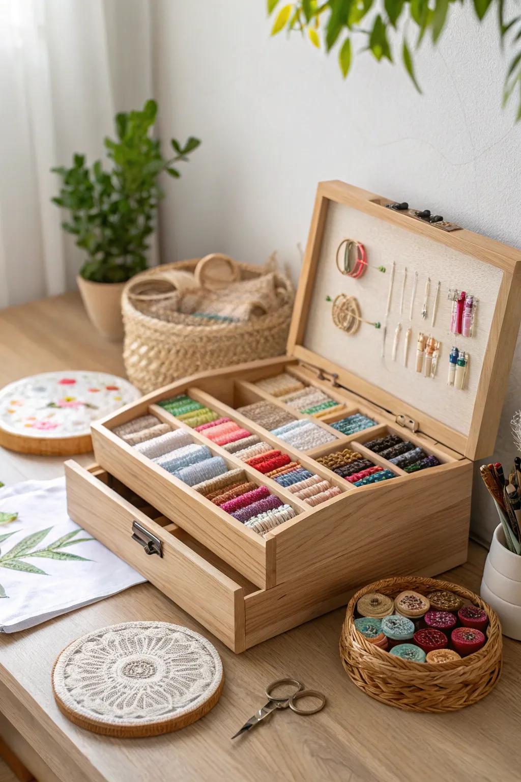 Create with ease in your perfect needlepoint sanctuary, where everything you need is at your fingertips.