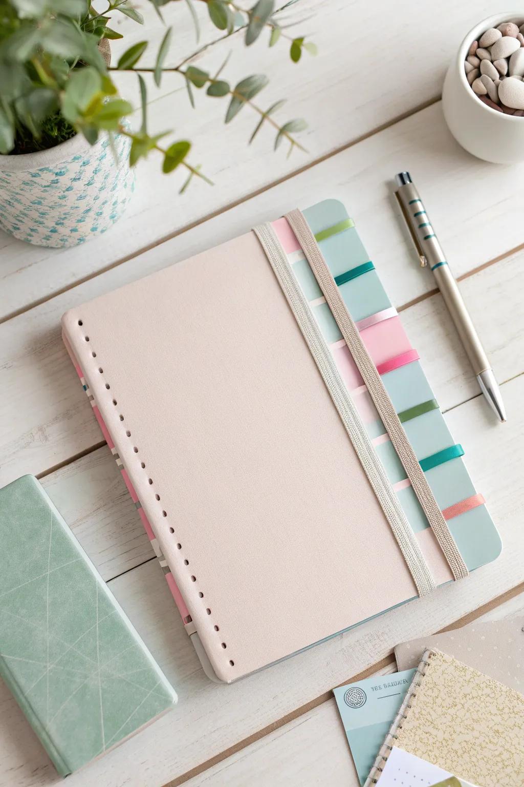 Organize your thoughts with a touch of color-coded elegance. #MinimalistMagic #BohoBeauty