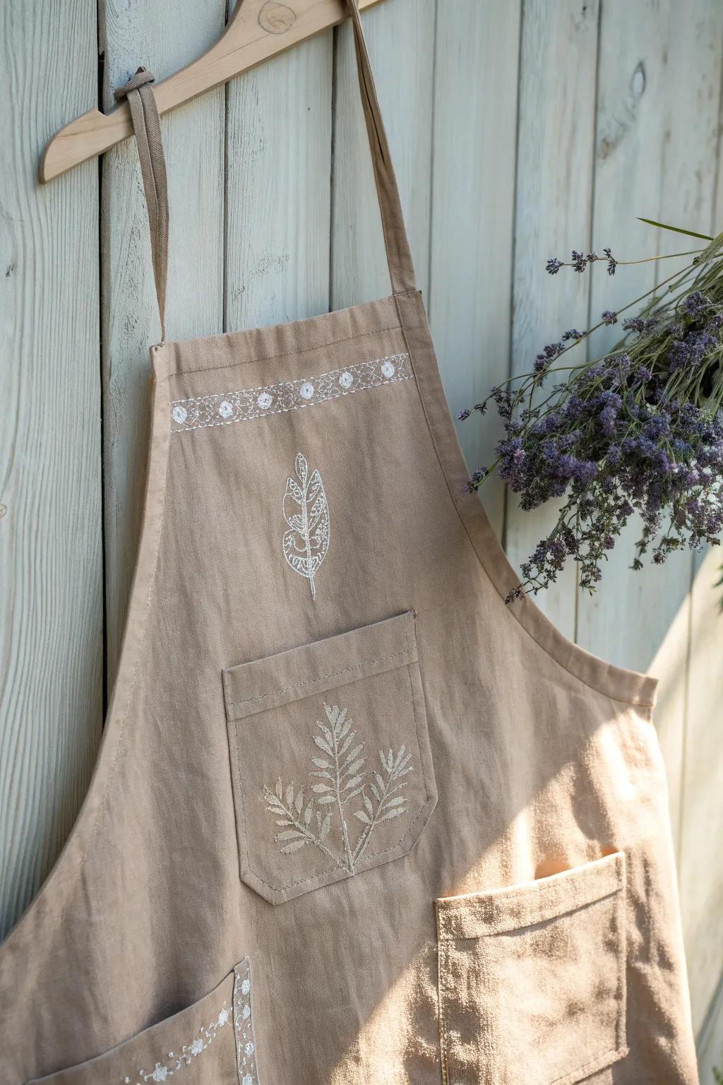 Craft your style with a personalized apron that's both beautiful and practical.