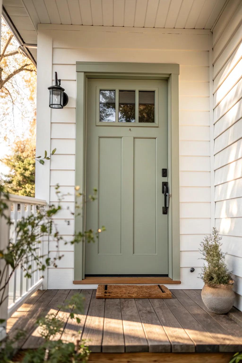 A fresh coat of paint turns a small porch into a statement—maximum impact on a budget.