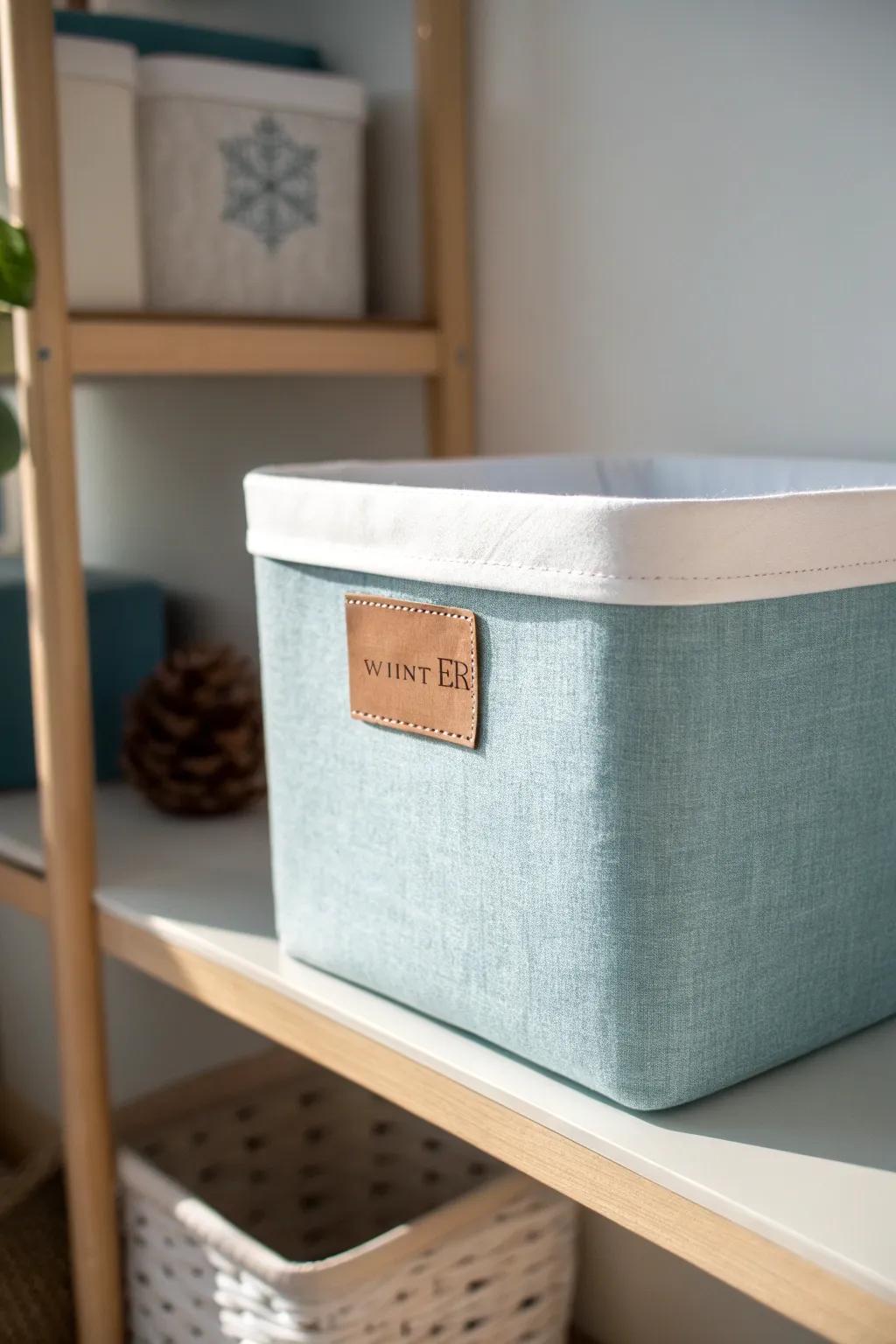 Sort by season with color-coded bins—grab the right box fast, no detective work required.