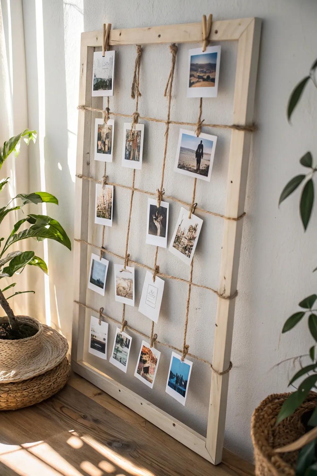 Transform your memories into art with a stunning photo display wall that adds a personal touch to any event.