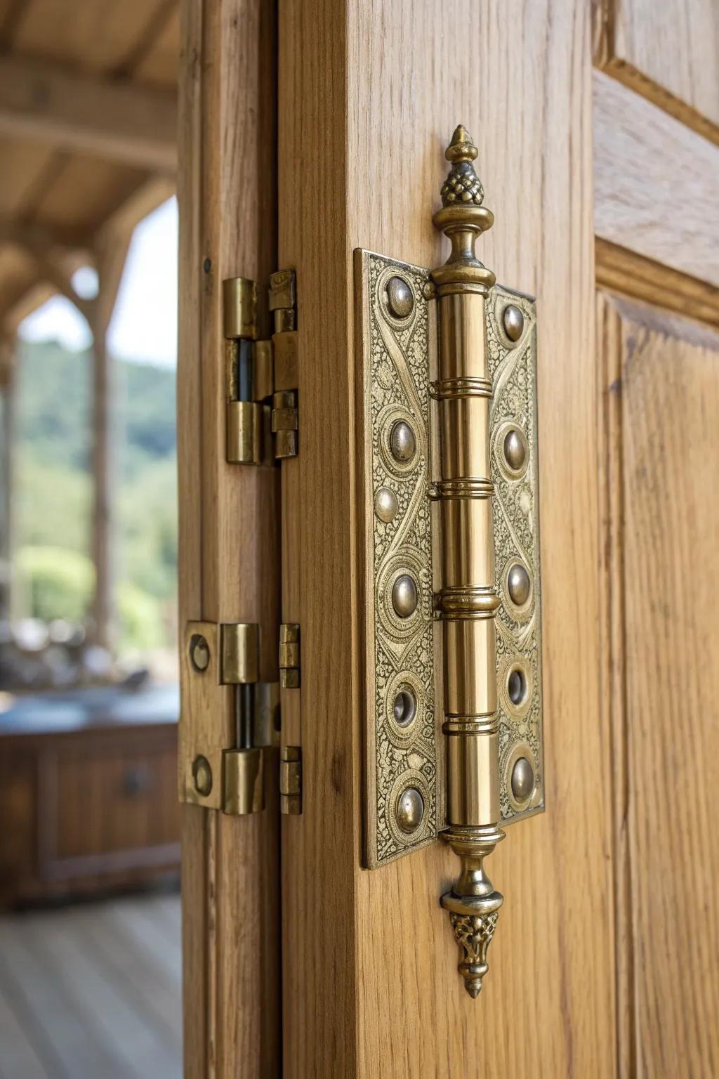 Elevate your door design with the elegance of spring-loaded hinges.