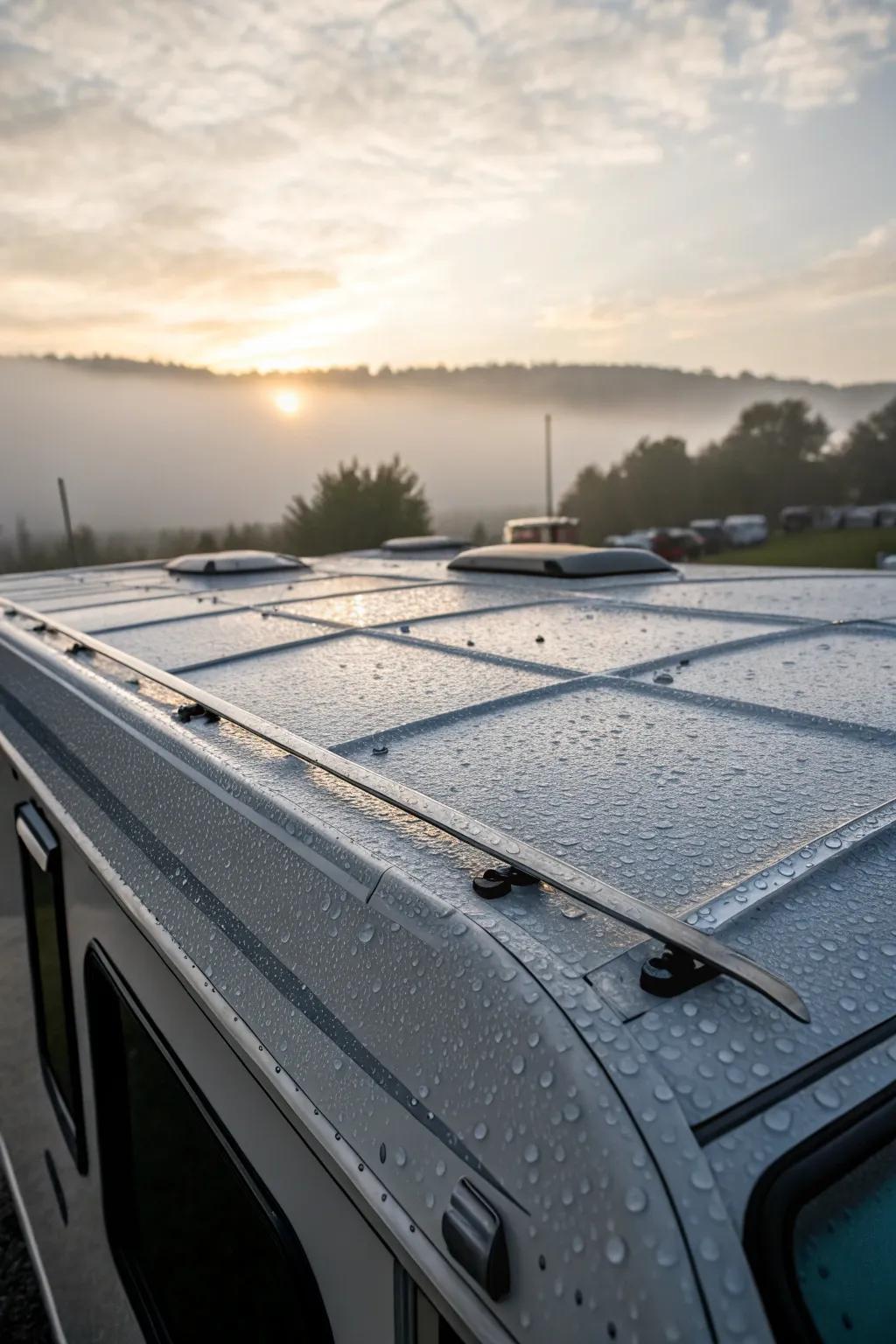 Discover hidden paths: Let the morning dew guide your solar panel placement.