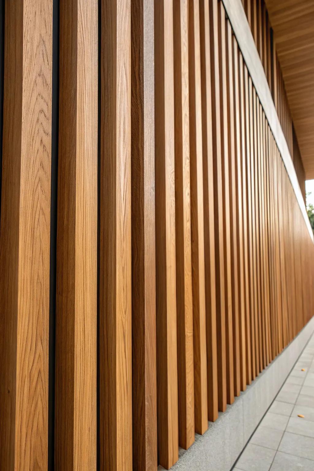 Elevate your space with the timeless elegance of natural wood slats, a perfect blend of modern design and craftsmanship.