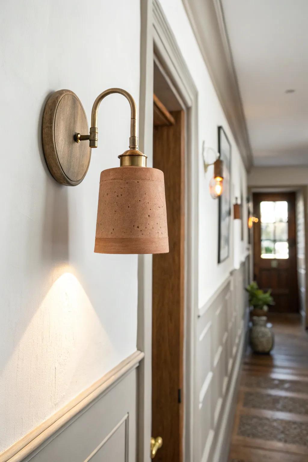 Mount a simple sconce higher—soft wall-wash light makes low ceilings feel instantly taller.