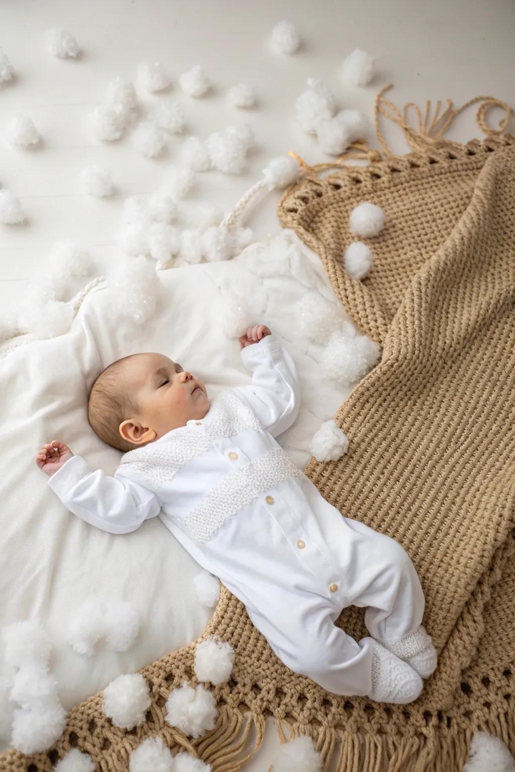 Cozy Winter Wonderland: Create magical faux snow moments at home with simple, soft touches.