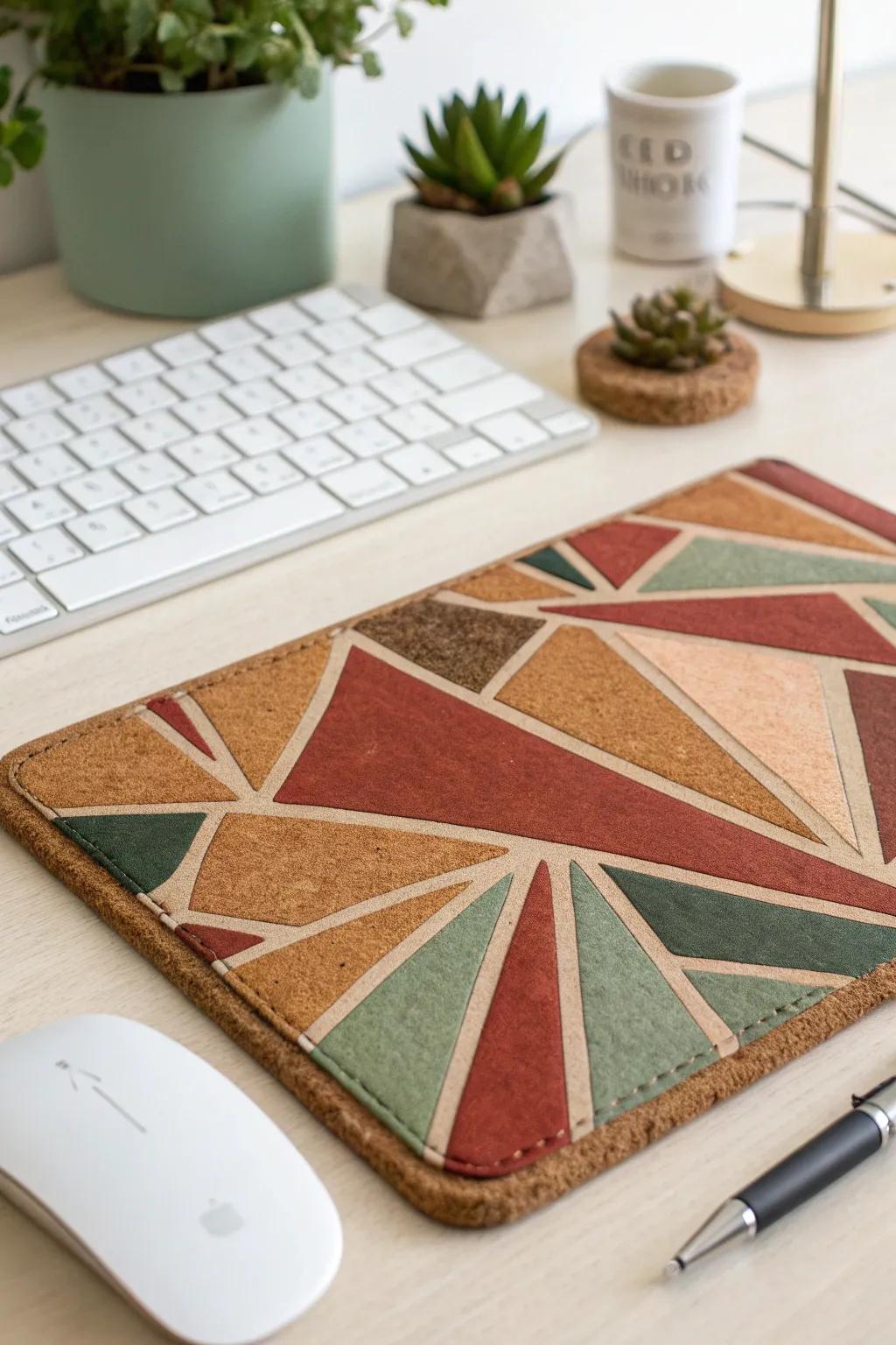 Craft your own workspace charm with a personalized mouse pad that blends simplicity and boldness effortlessly.